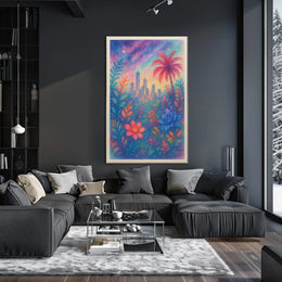 Vibrant Cityscape At Twilight Poster