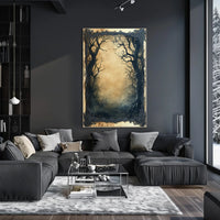 Mystical Gothic Eerie Forest Scene Artistic or Pop Culture Poster