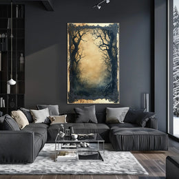 Mystical Gothic Eerie Forest Scene Artistic or Pop Culture Poster