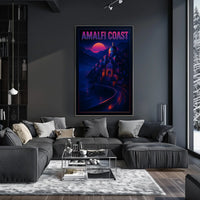 Amalfi Coast Sunset Poster