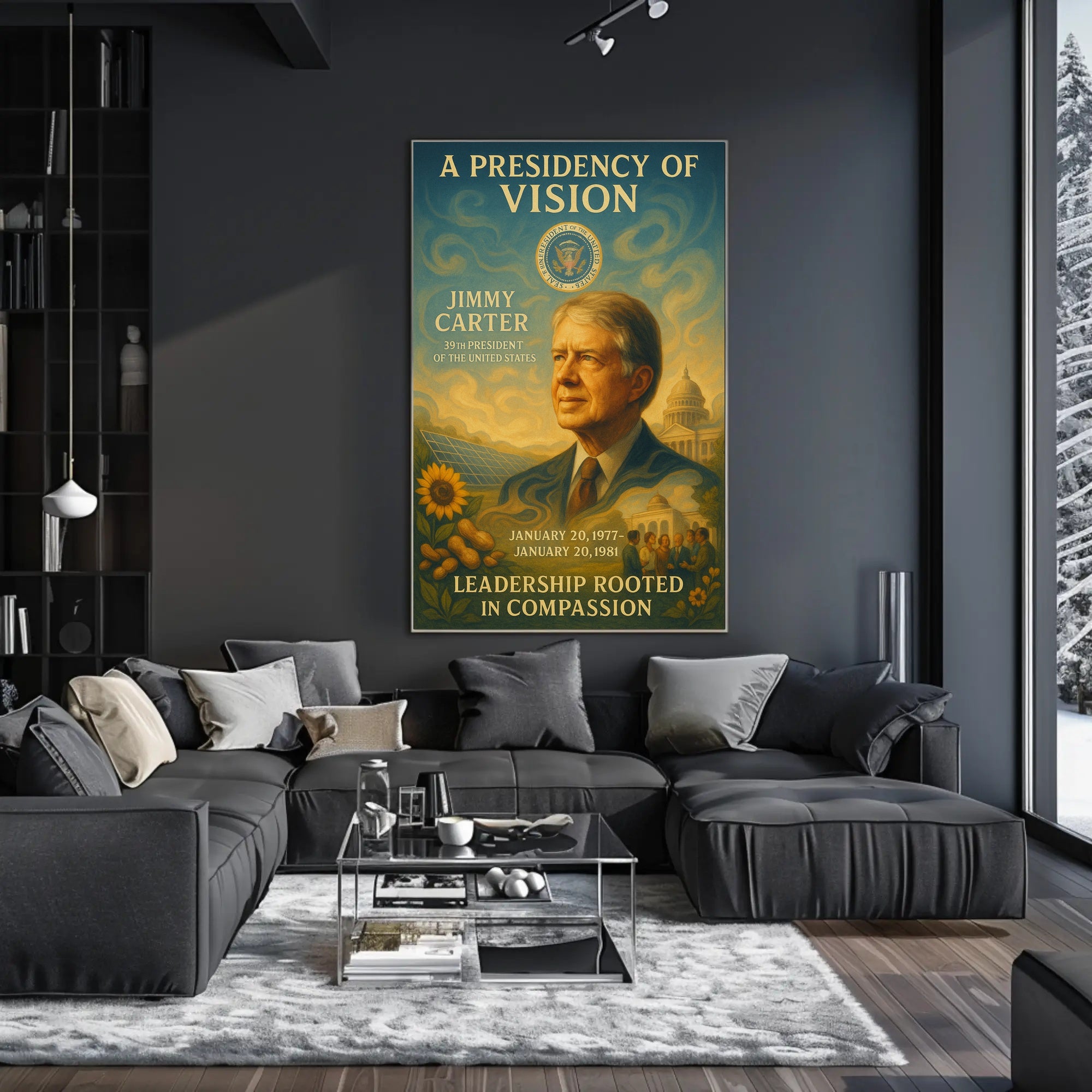 Jimmy Carter Commander in Chief Archival Poster PosterGoat