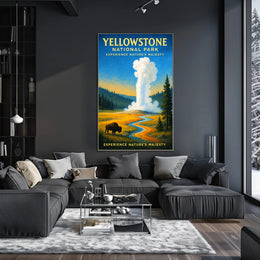 Yellowstone National Park Experience Nature’s Majesty Poster PosterGoat