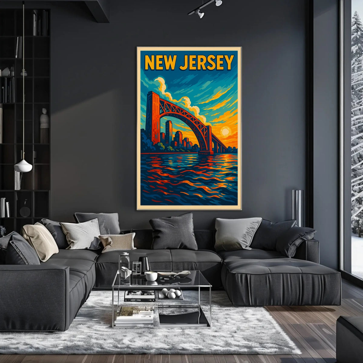 New Jersey Sunset Poster