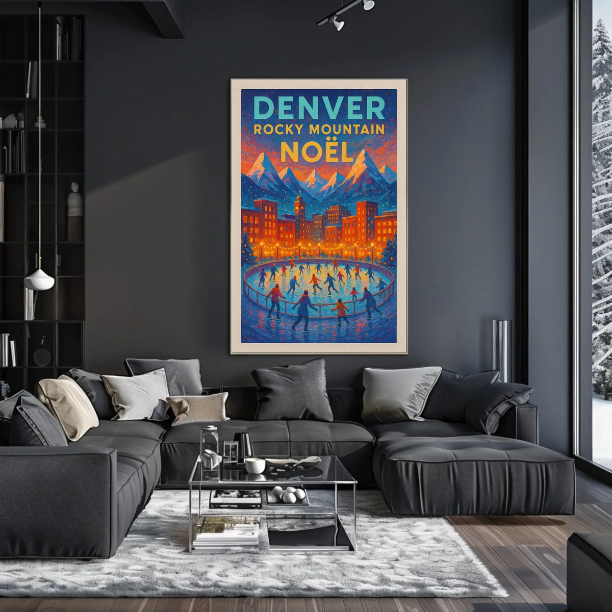 Denver Rocky Mountain Noël Poster