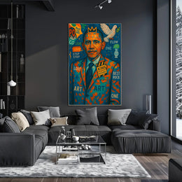 Rock and Roll King: Abstract and Pop Culture Poster