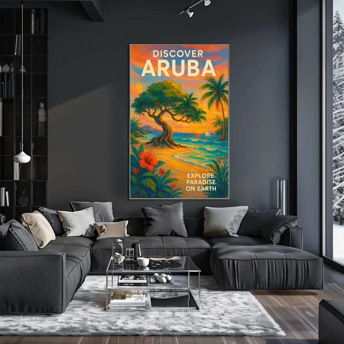 Discover Aruba Tropical Paradise Poster