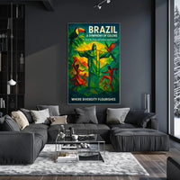 Brazil A Symphony of Colors Poster