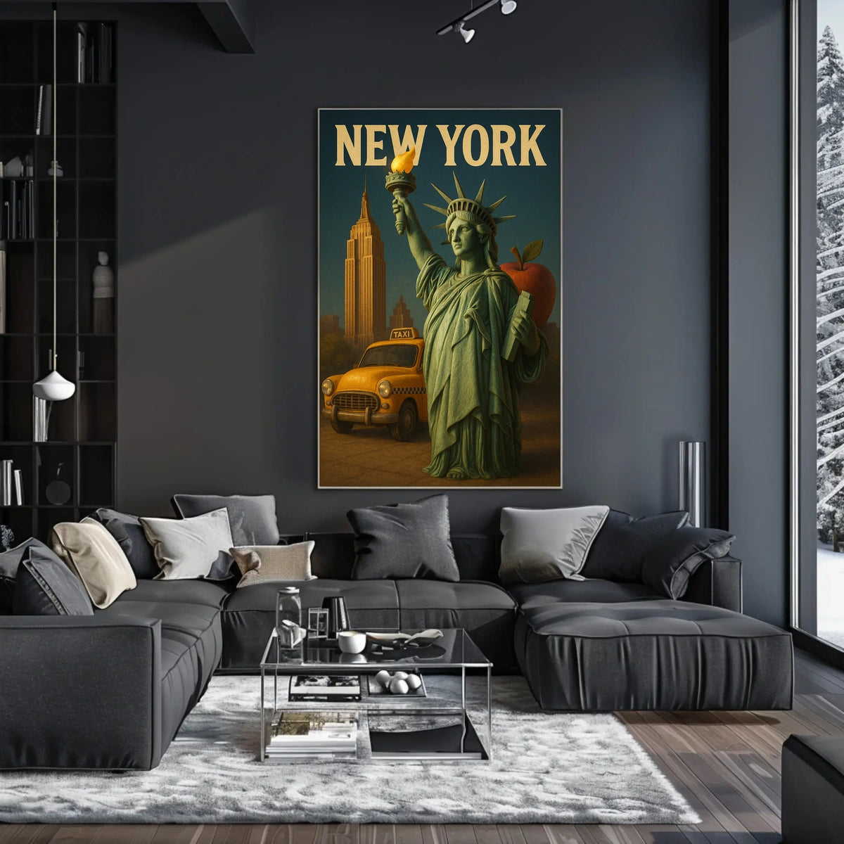 New York Iconography Poster
