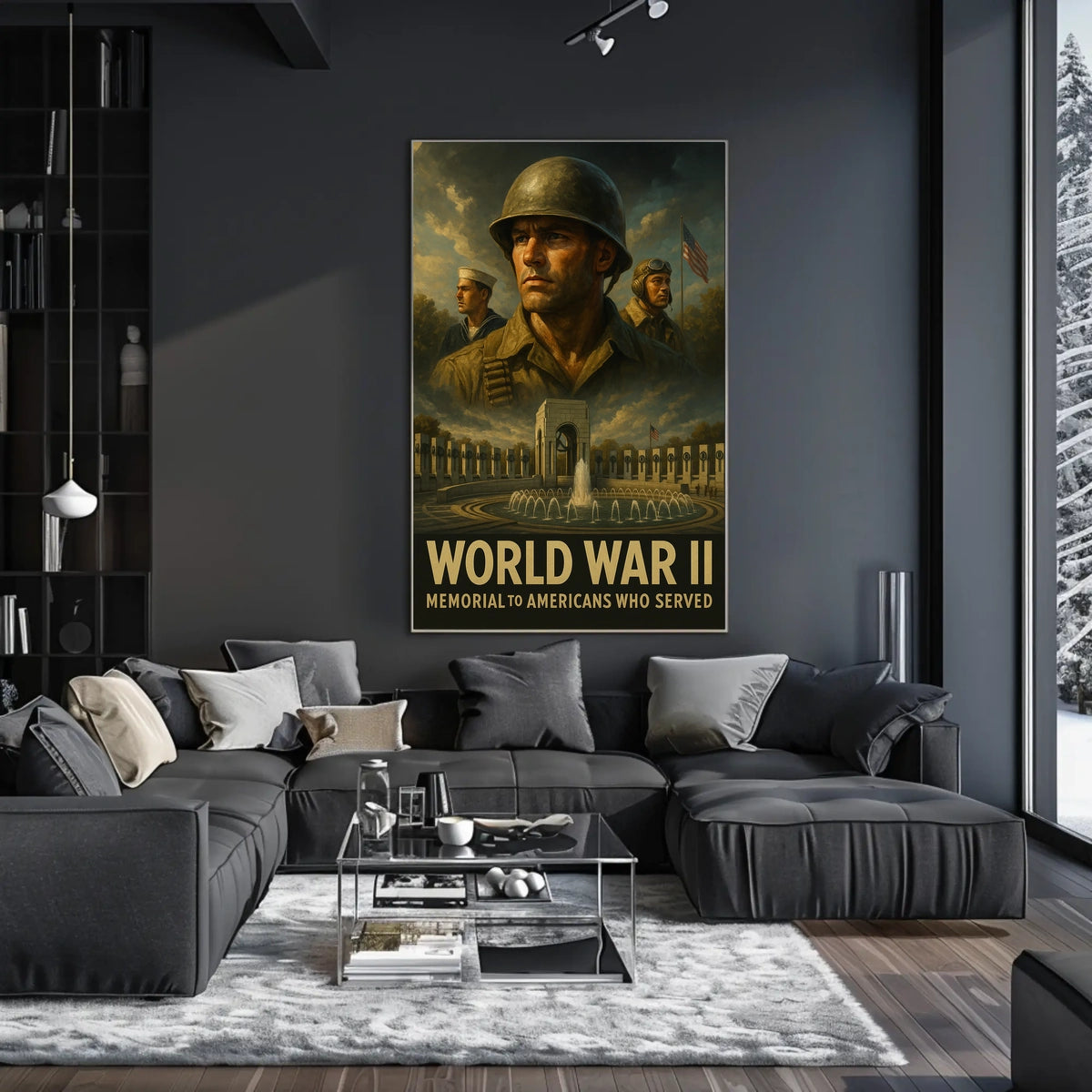 World War Ii Memorial Tribute Poster