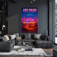 Abu Dhabi City of Vision Travel Poster