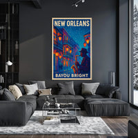 New Orleans Bayou Bright Poster