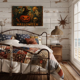 Halloween Night Gothic Spooky Digital Painting Poster