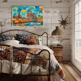 Moscow Winter Market Poster