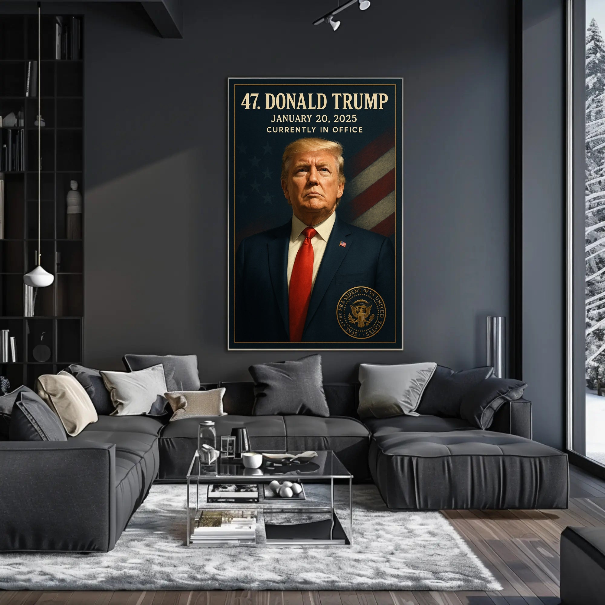 Donald Trump 47th President Political or Propaganda Poster PosterGoat