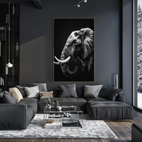 Majestic Elephant Illustration Poster