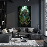 Ancient Jungle Ruins Poster