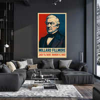 Millard Fillmore Presidential Term Vintage Collector Poster