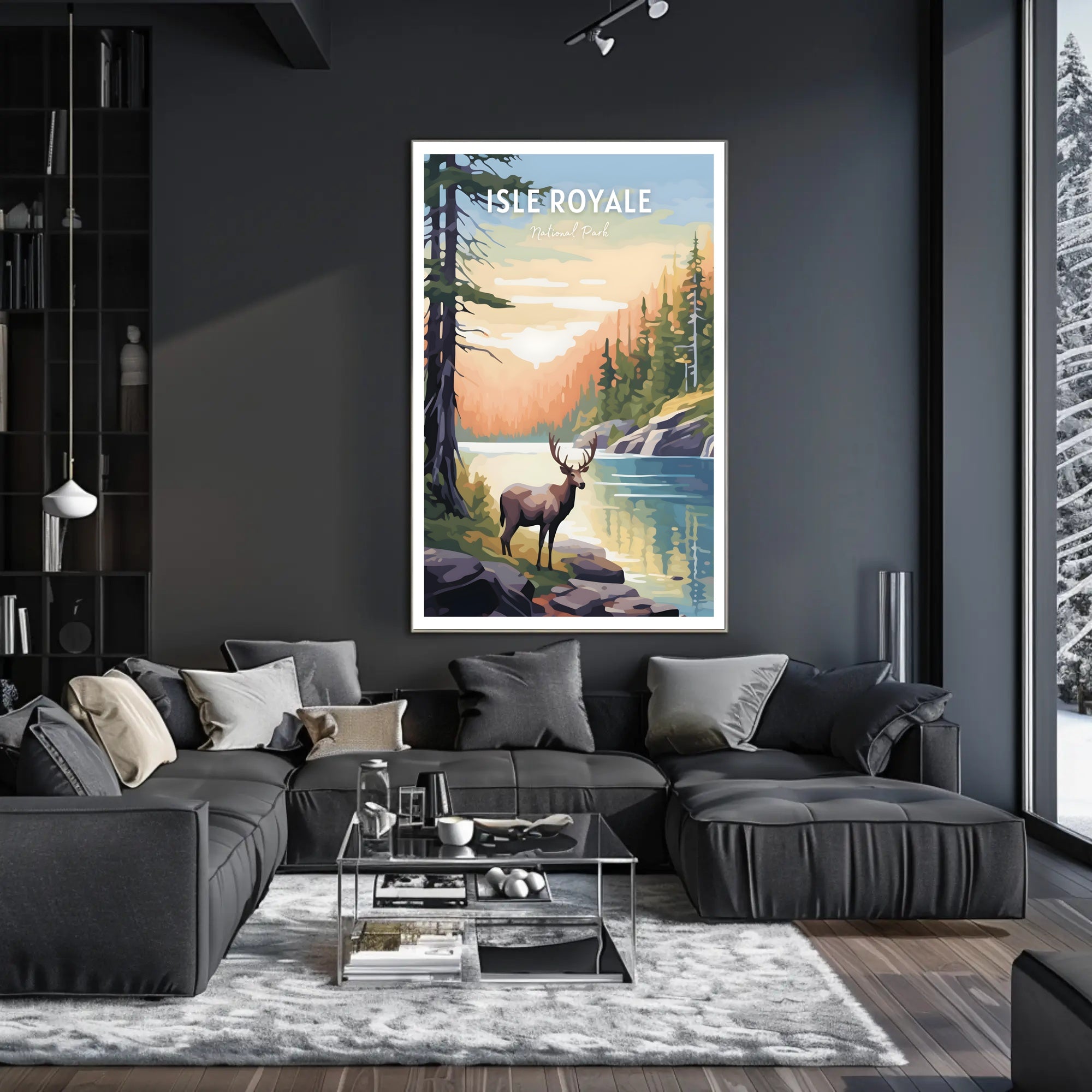 Isle Royale National Park Scenic Poster Print