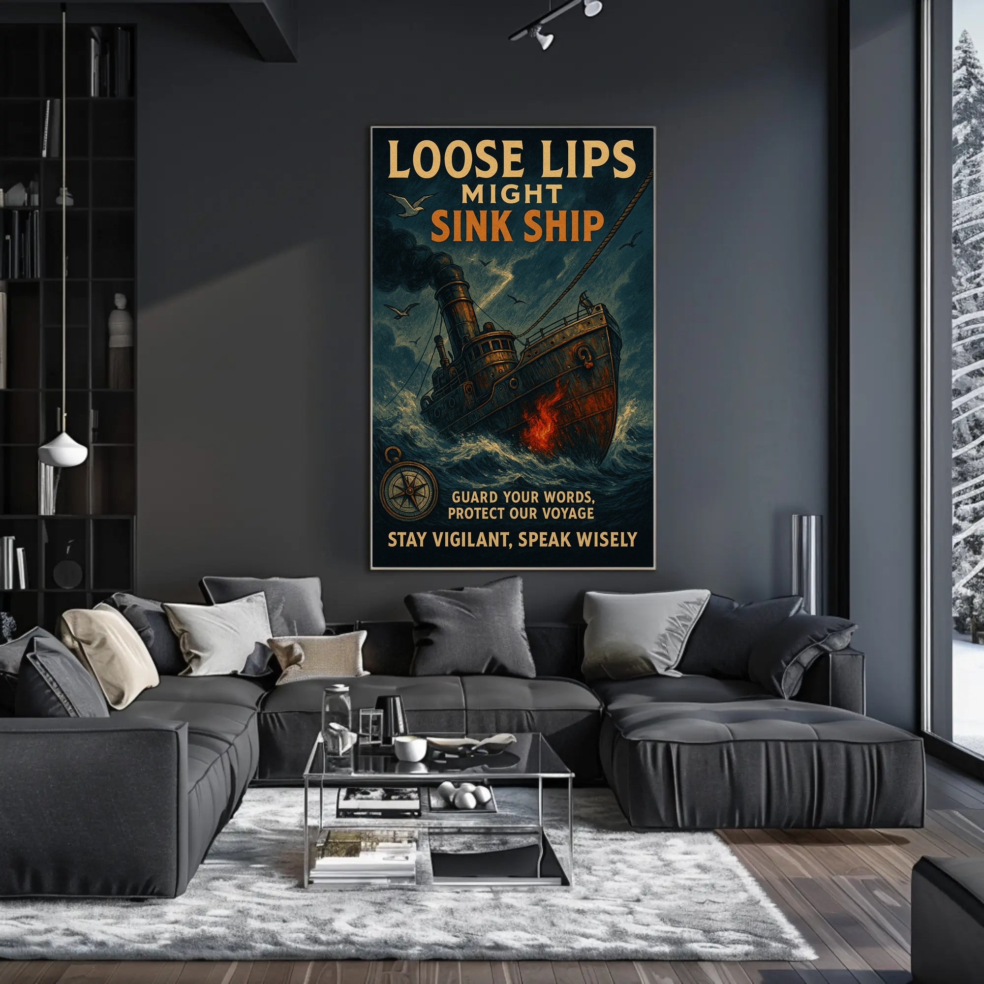 Loose Lips Might Sink Ships Poster