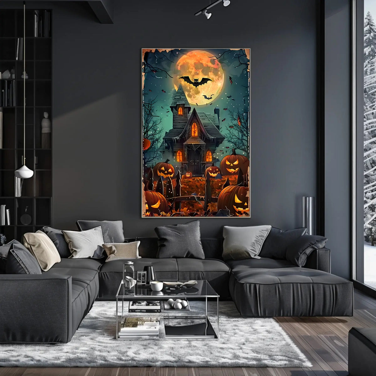 Haunted Halloween Night Poster