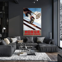Norway The Home Of Skiing Poster