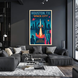 Space City Houston, TX Poster