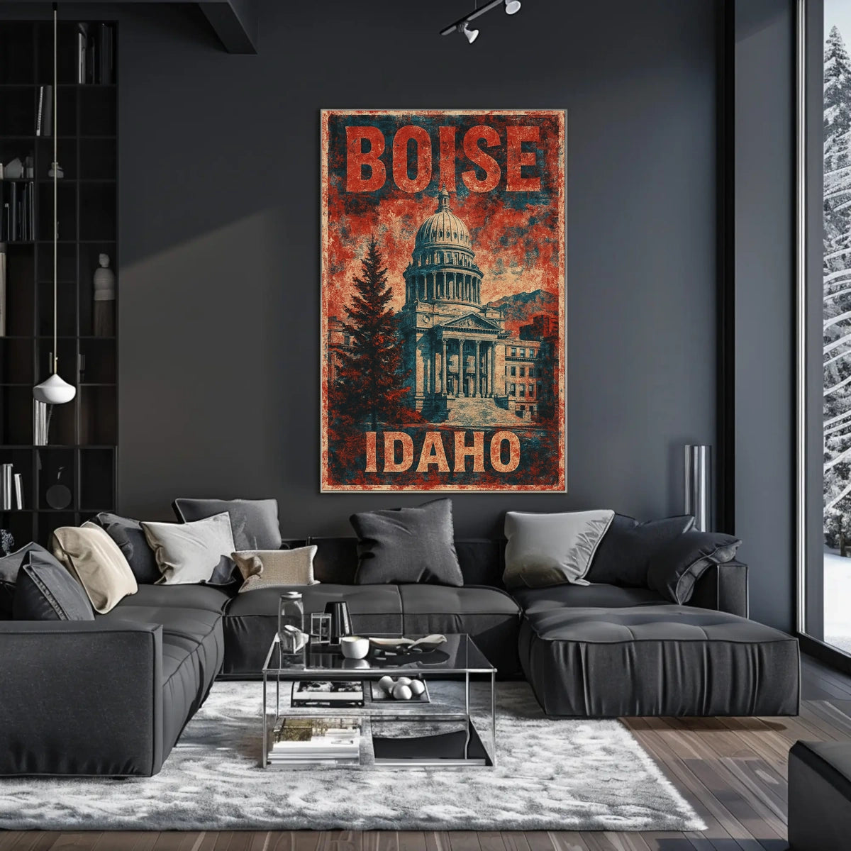 Boise Vintage Capitol Wanderlust Poster