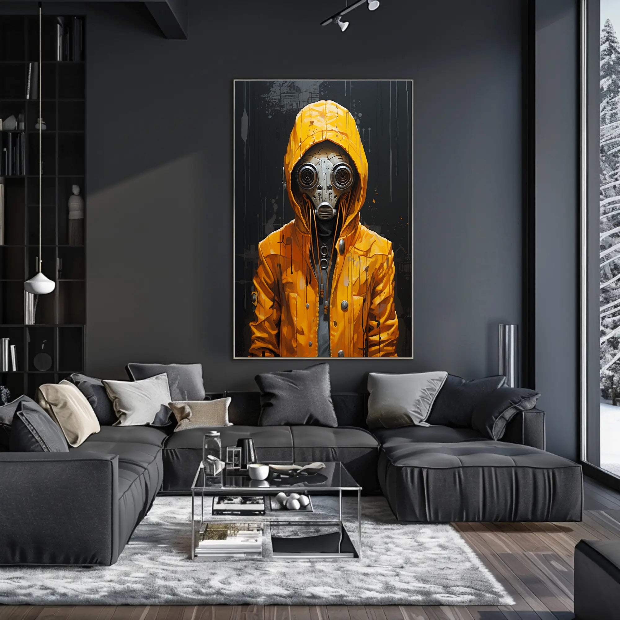 The Enigmatic Figure In Yellow Poster PosterGoat