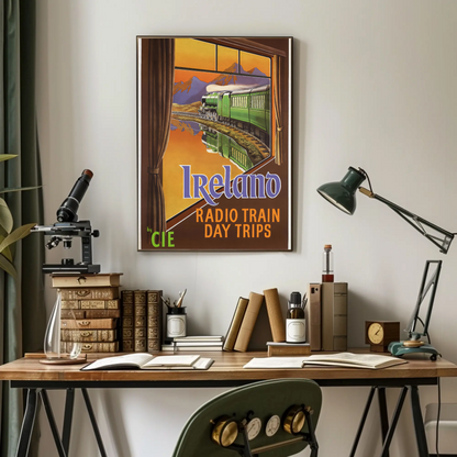 Vintage Poster - Ireland Radio Train Day Trips