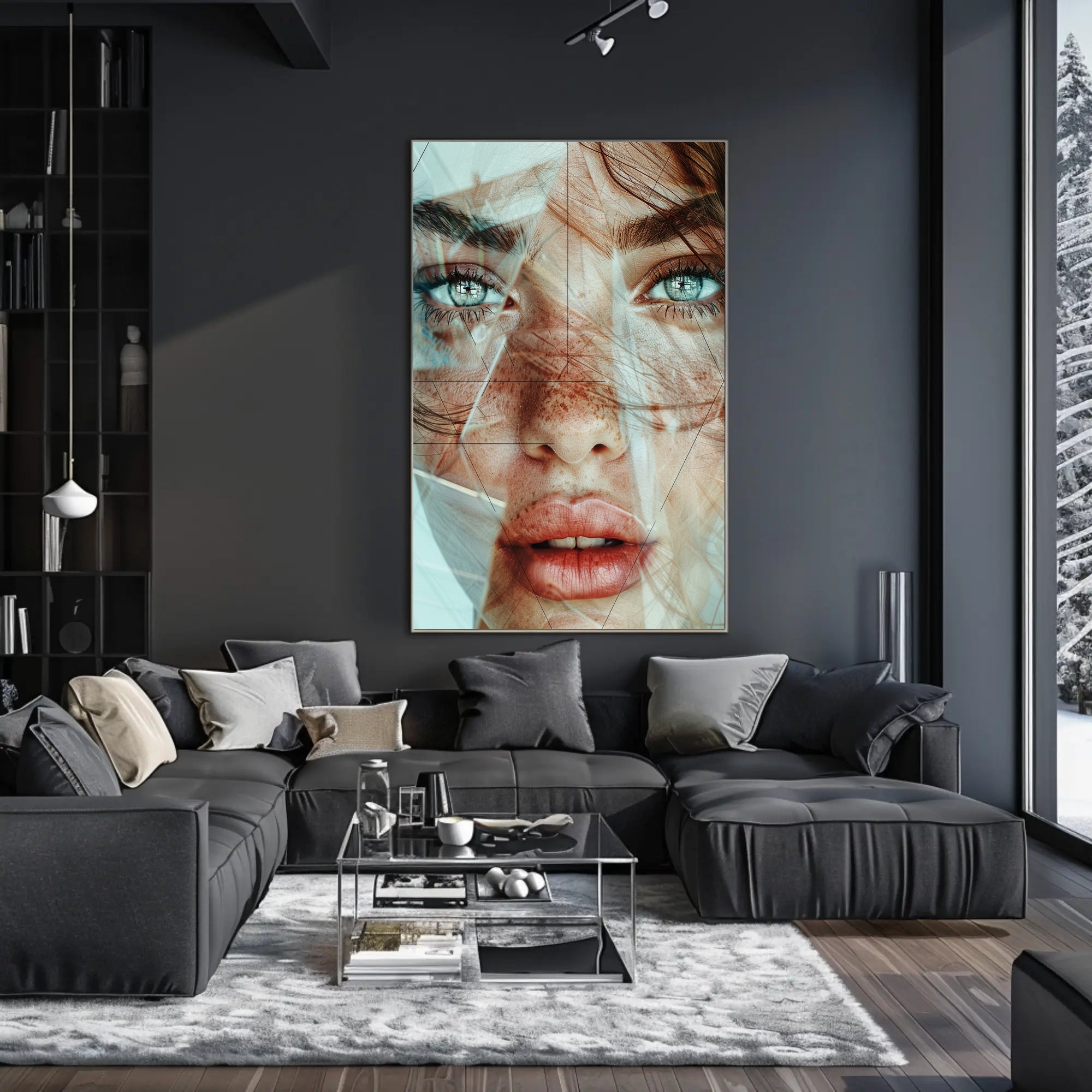 Mystical Hooded Figure in Enchanted Forest Poster PosterGoat