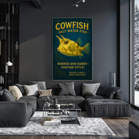 Cowfish A Unique Saltwater Species Poster
