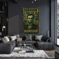 Abraham Lincoln Vintage Portrait Historical Poster PosterGoat