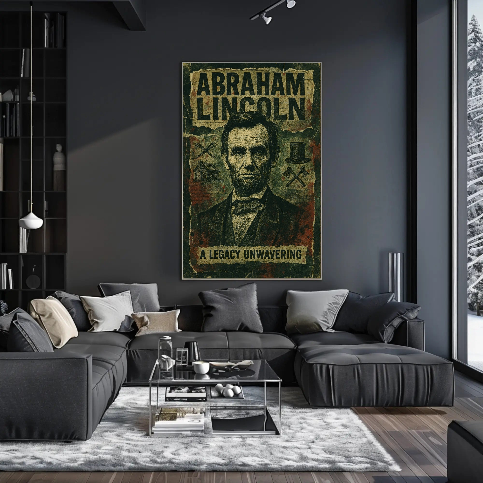 Abraham Lincoln Vintage Portrait Historical Poster PosterGoat