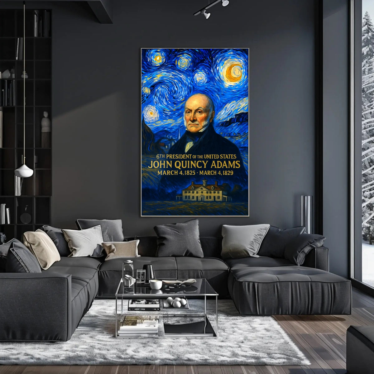John Quincy Adams 6th President of the United States Presidential Masterpiece Series Poster