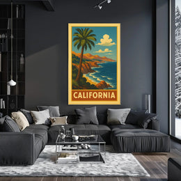 California Coastline Poster