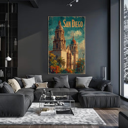 San Diego Architectural Charm Poster