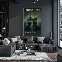 Loose Lips Might Sink Ships Poster