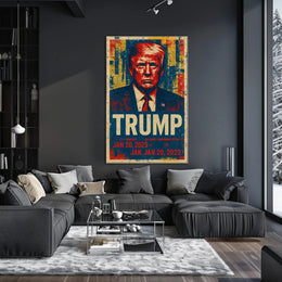 Donald Trump 47th President of the United States Street Art Mashup Poster