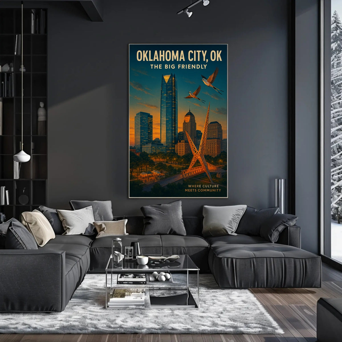Oklahoma City The Big Friendly Poster