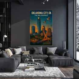 Oklahoma City The Big Friendly Poster