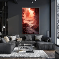 Mystical Cavern Landscape Poster