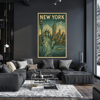 New York City Iconic Landmarks Poster