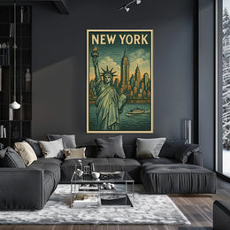 New York City Iconic Landmarks Poster
