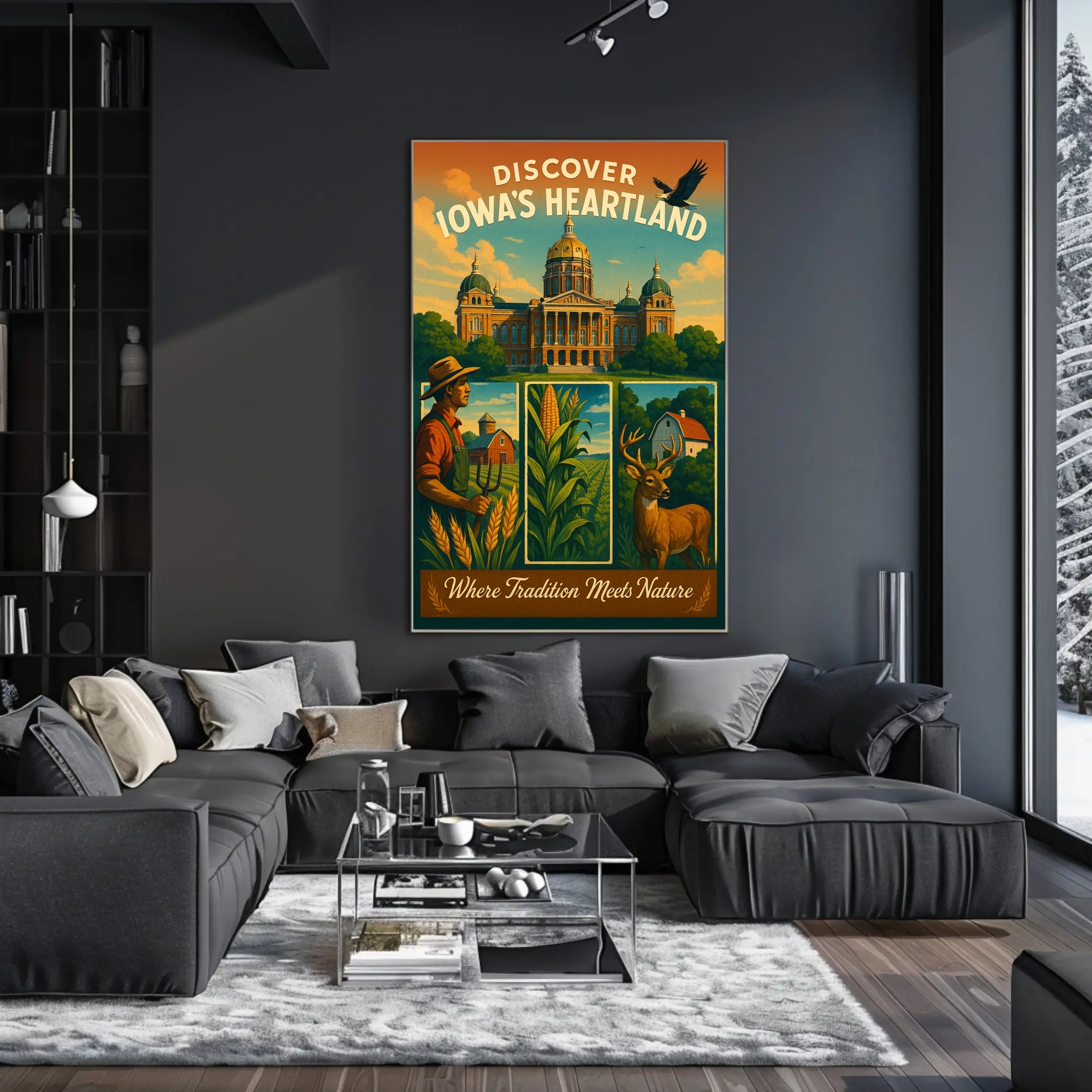 Discover IowaS Heartland Poster