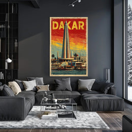 Dakar Skyline Poster