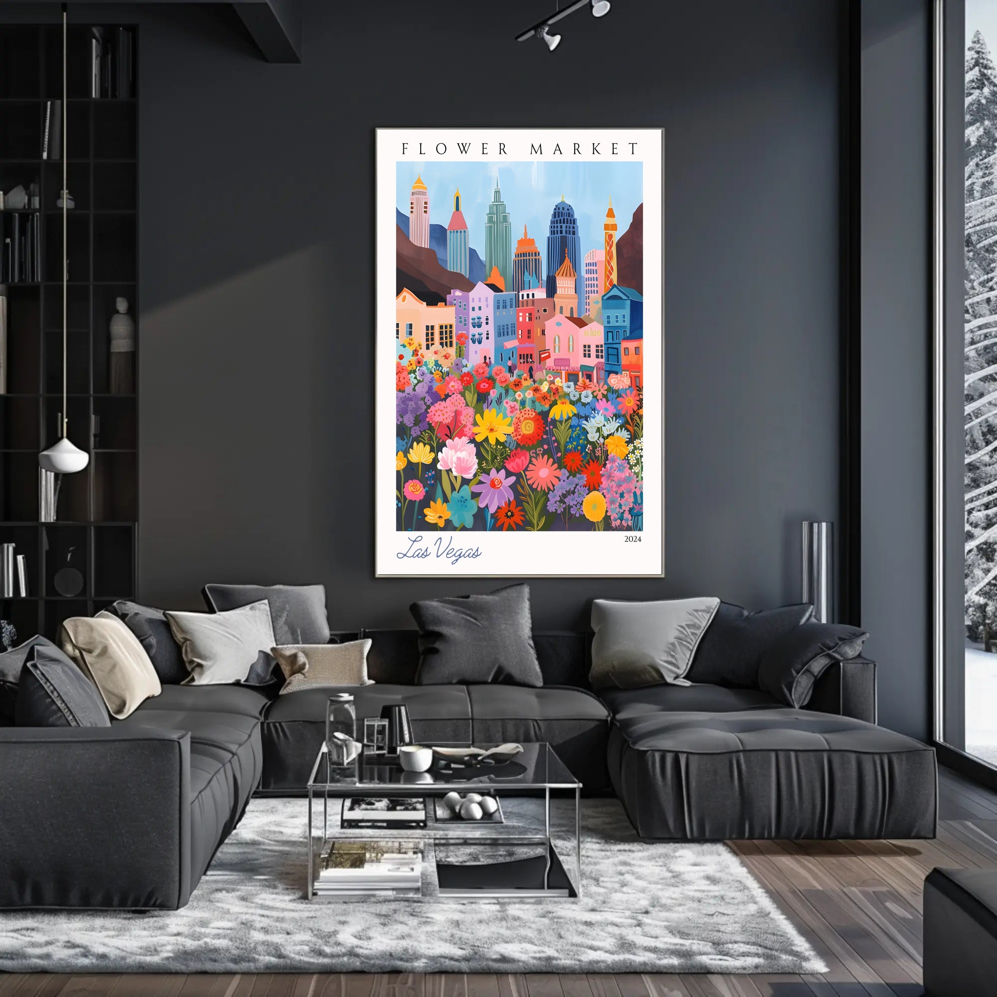 Las Vegas Flower Market 2024 Poster PosterGoat