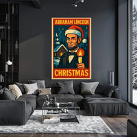 Abraham Lincoln Christmas Poster