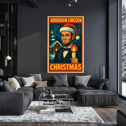 Abraham Lincoln Christmas Poster
