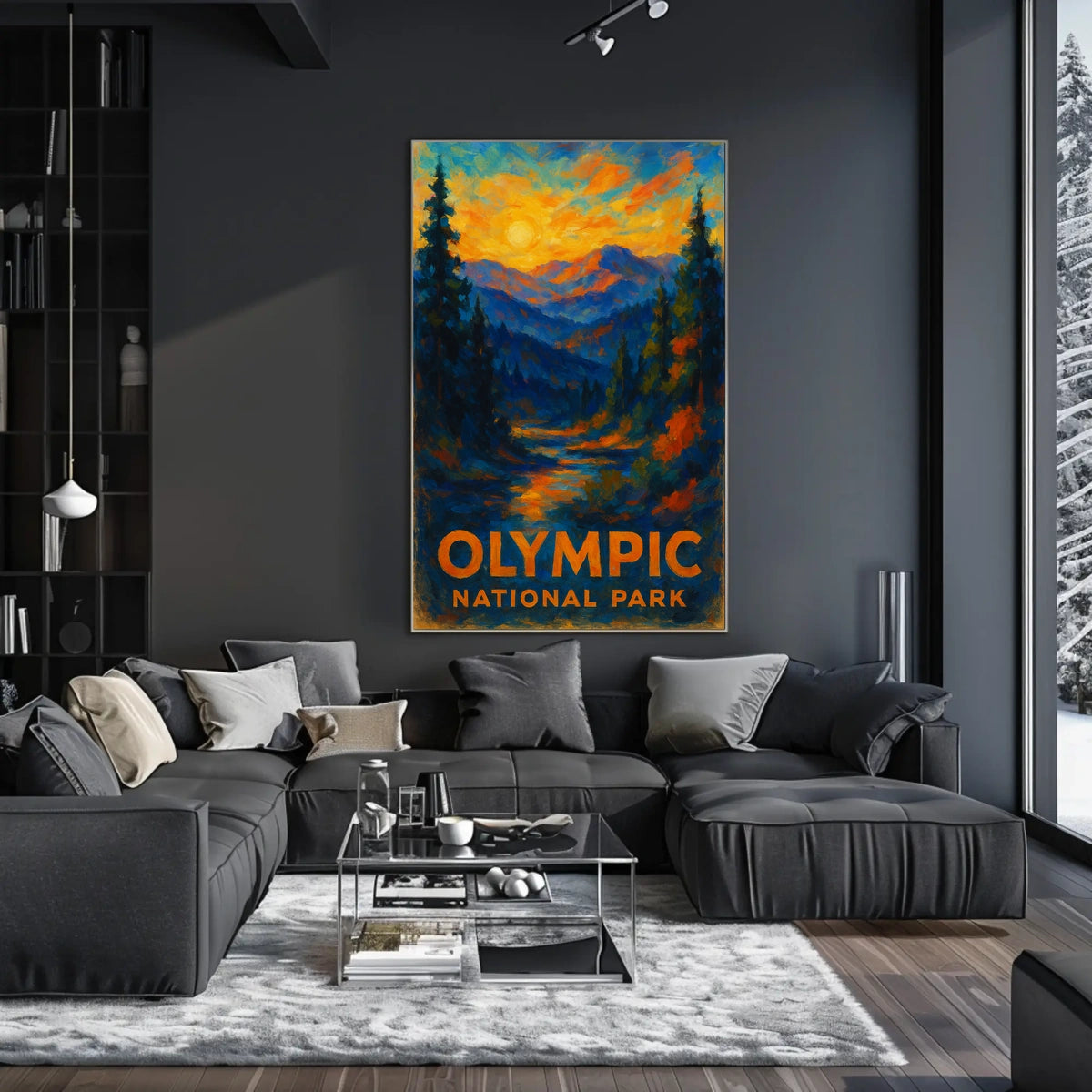 Olympic National Park Poster Landscape Wall Art 18x24