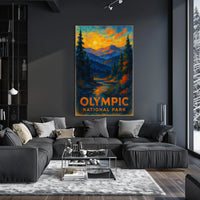 Olympic National Park Poster Landscape Wall Art 18x24